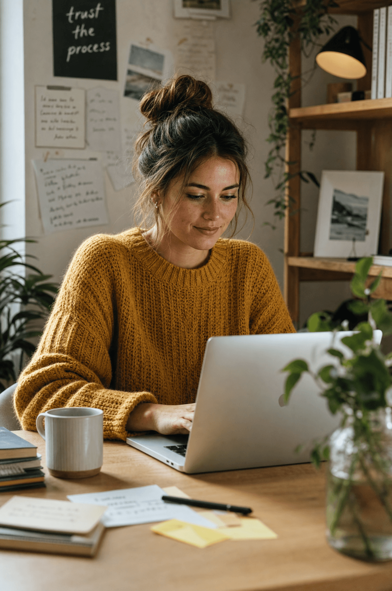Creative working on a laptop